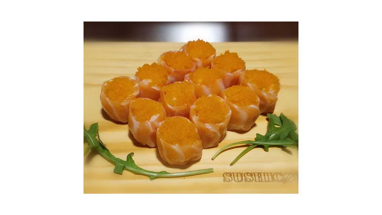 GUNKAN SALMÃO COM OVAS (12 PEÇAS)