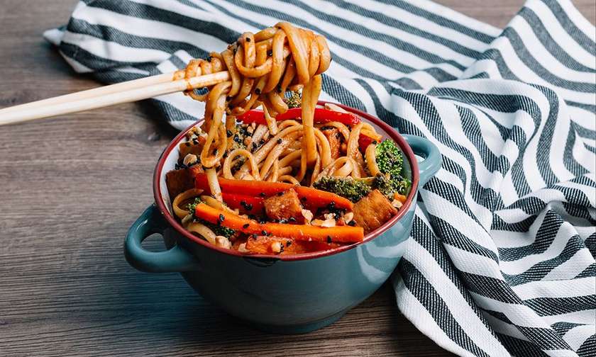 Noodles w Tofu and Veggies