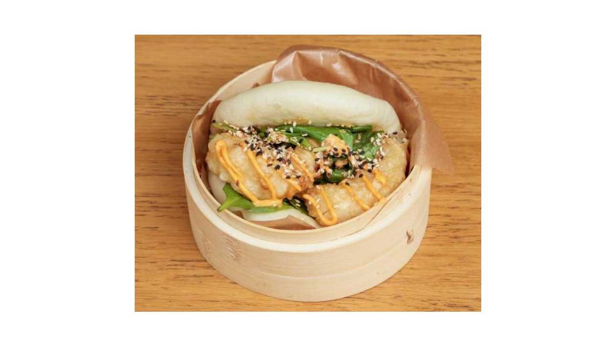 Bao with Shrimp in Tempura