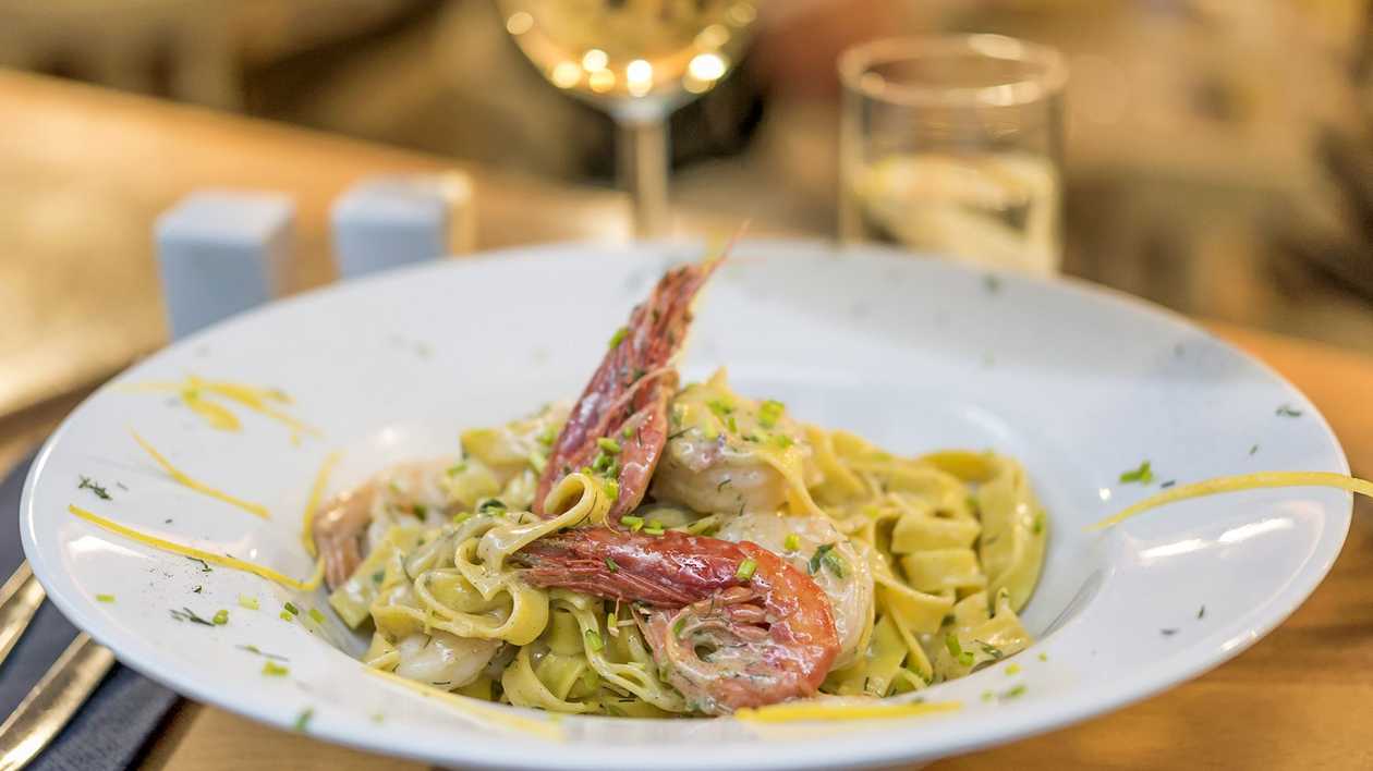 Tagliatelle Gamberi E Limone