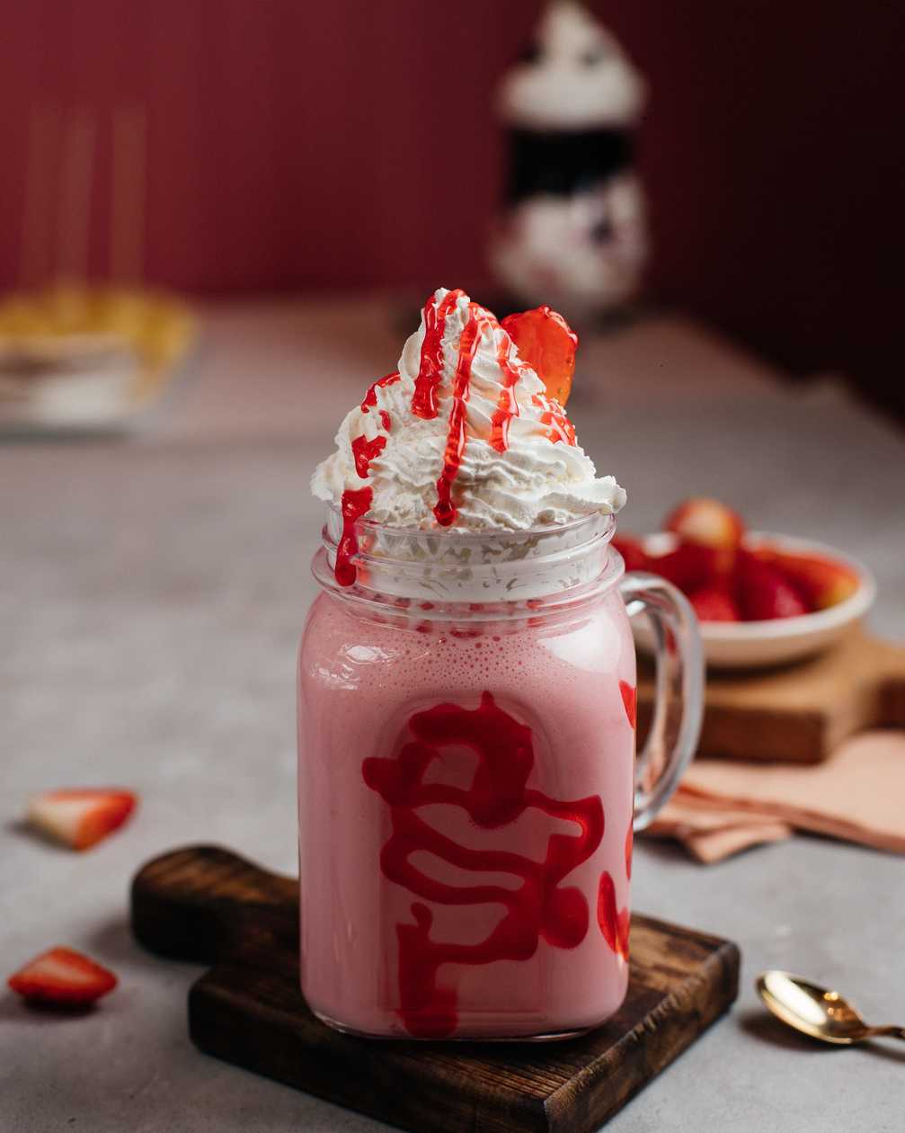 Strawberry milkshake