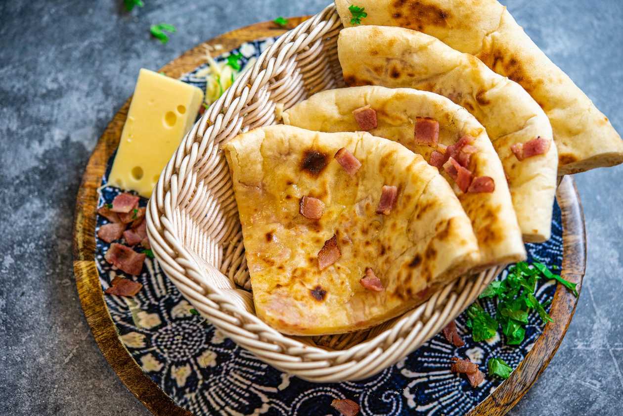 112 . Cheese Bacon Naan