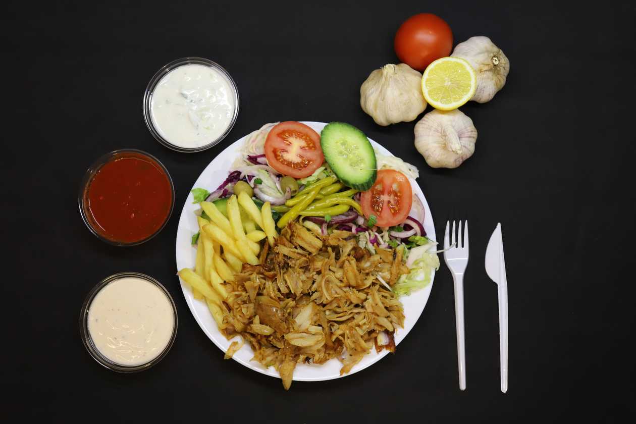 Classic plate with french fries