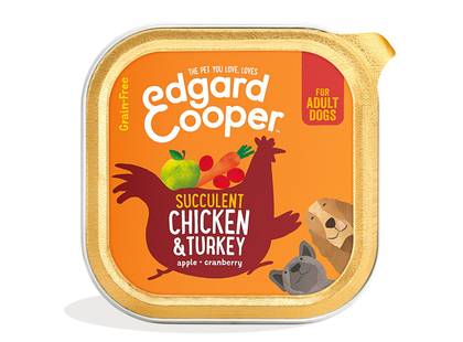 Edgard Cooper, Canned Dog Food with Chicken and Turkey, 300 g