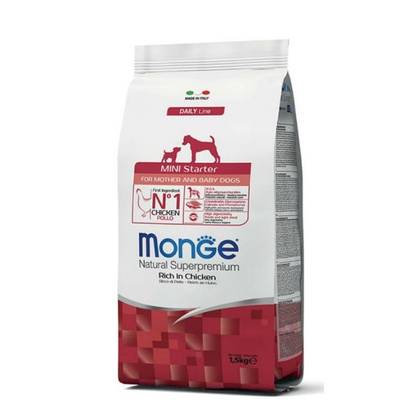 Monge - Mini starter - for Mother and Baby Dogs - Rich in Chicken 1.5kg მონჯე - მინი სტარტერი - დე