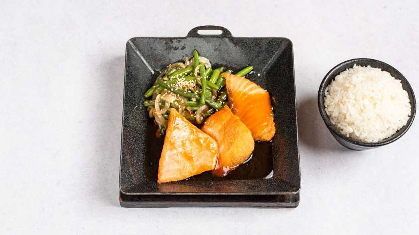 Salmon teriyaki