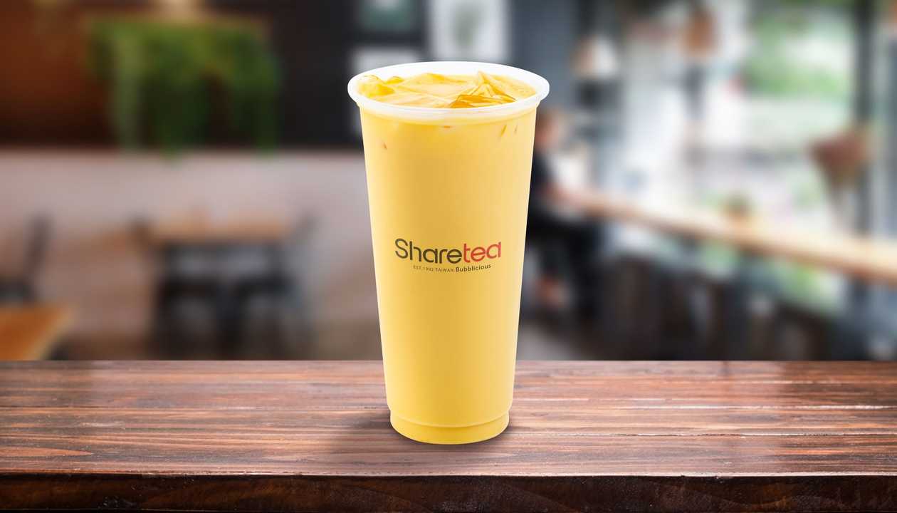 Mango Green Milk Tea