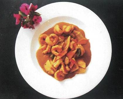 Prawns with Curry