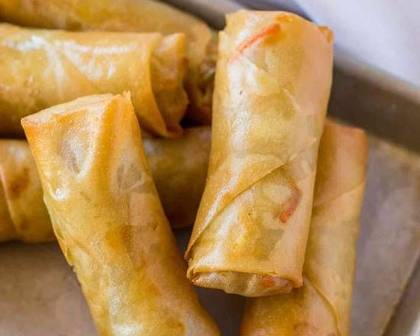 Crepe Frito (Spring Roll de Vegetais)