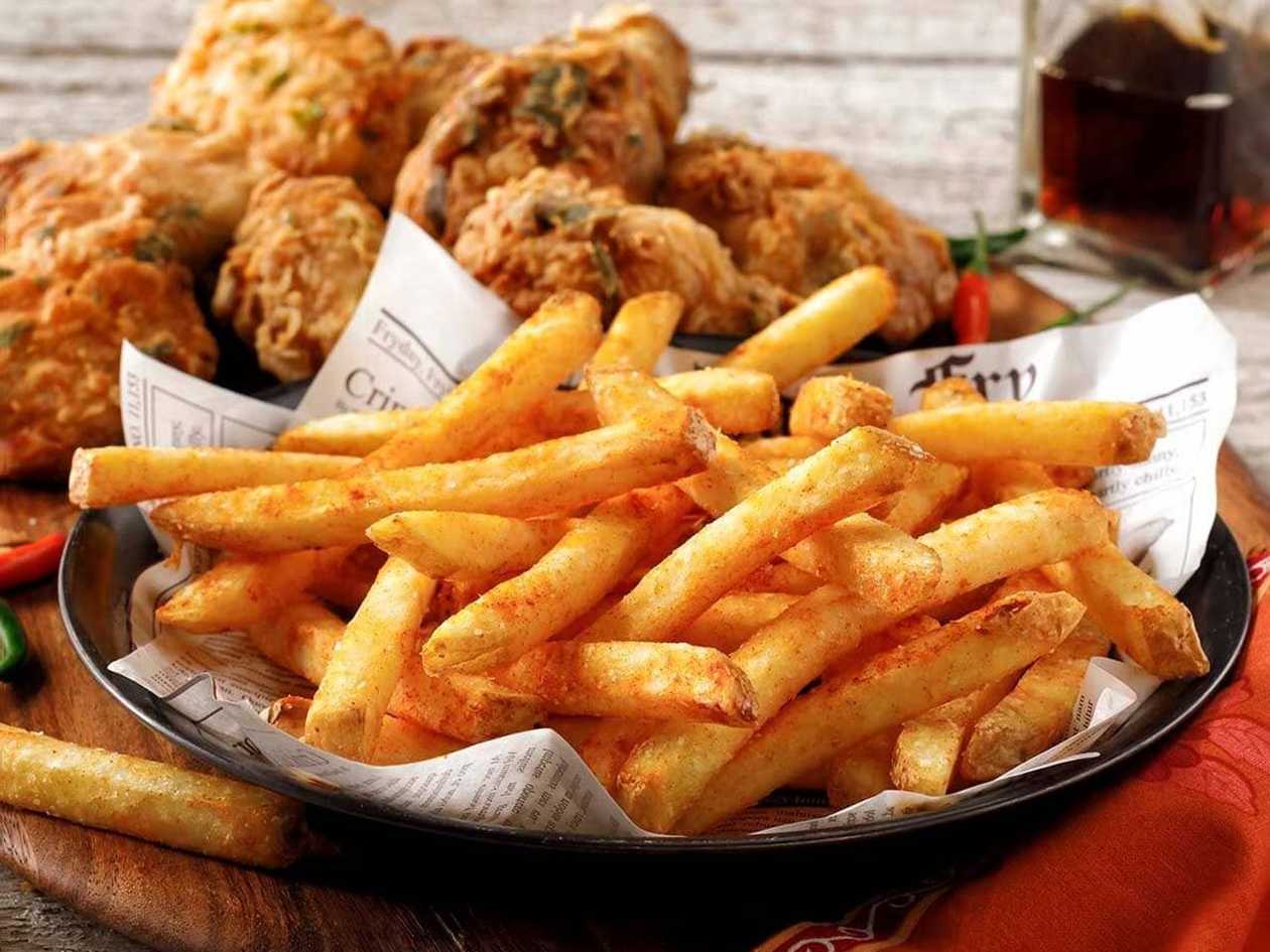 Potato Chips with Fried Chicken