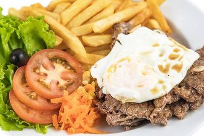 Steak Sandwich on a Plate