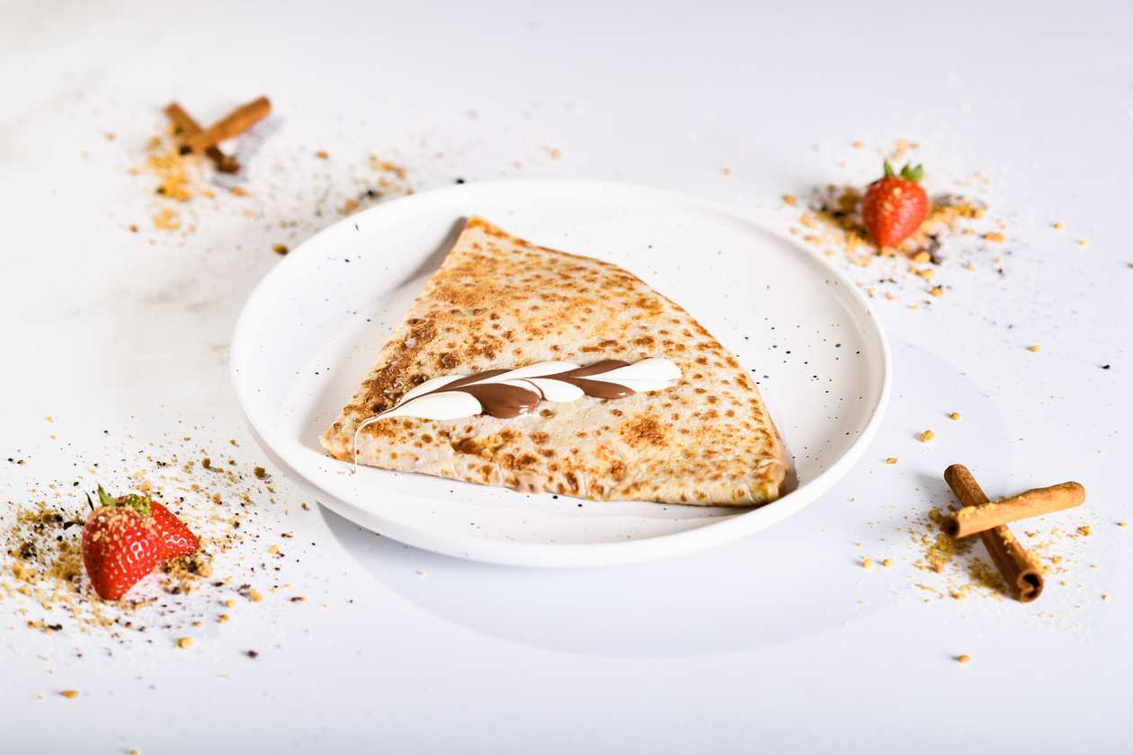 Black and White Crepe