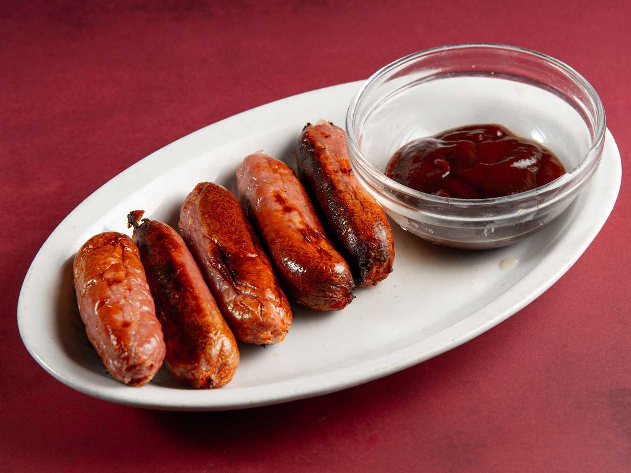 5 Pork Sausages & Fries