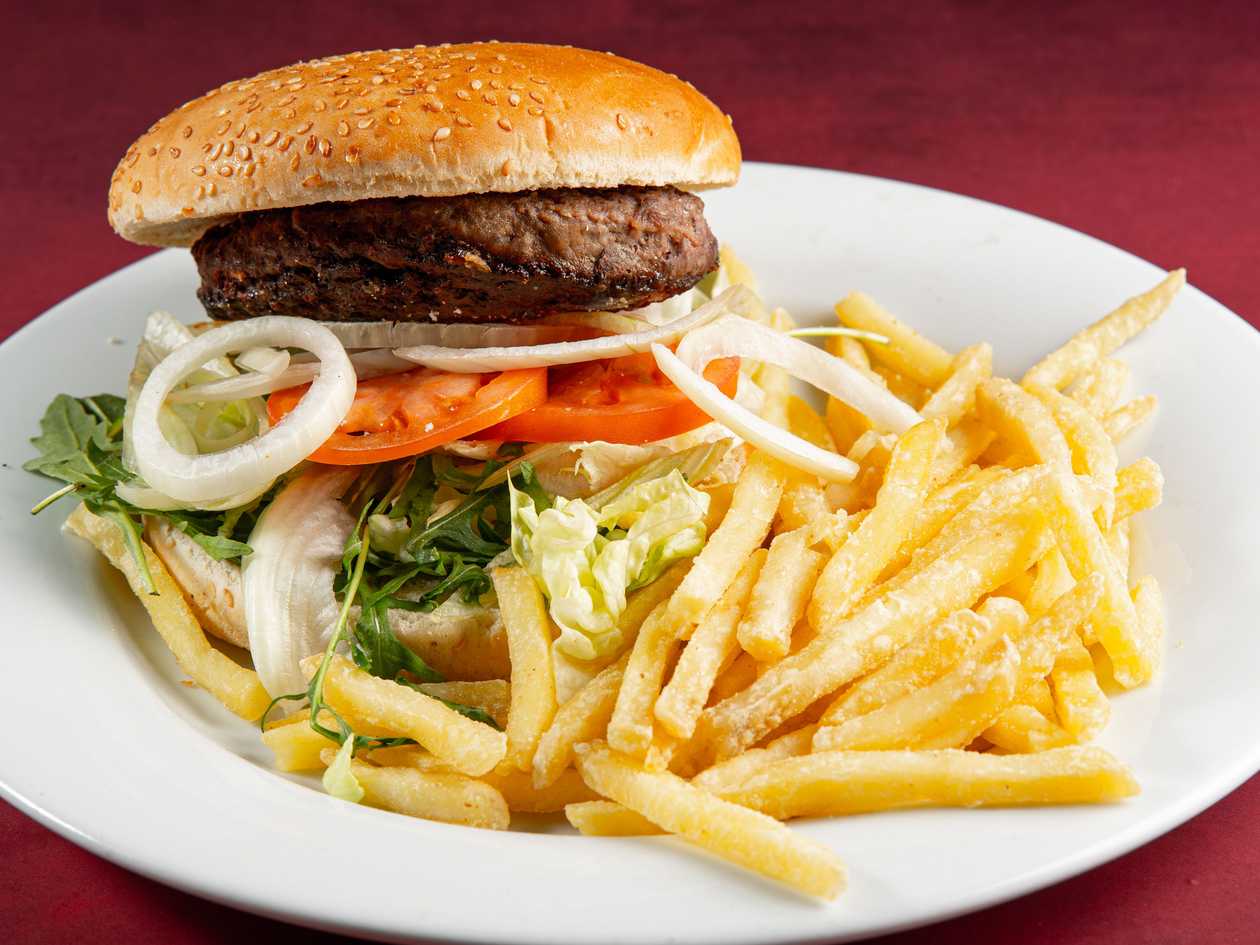 Beef Burger & Fries