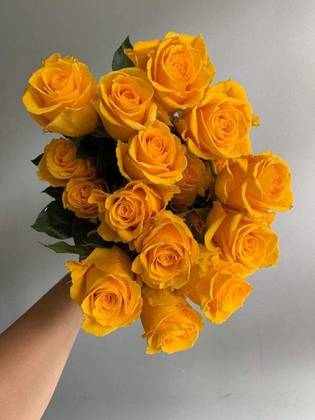 15 Pieces Of Yellow Rose