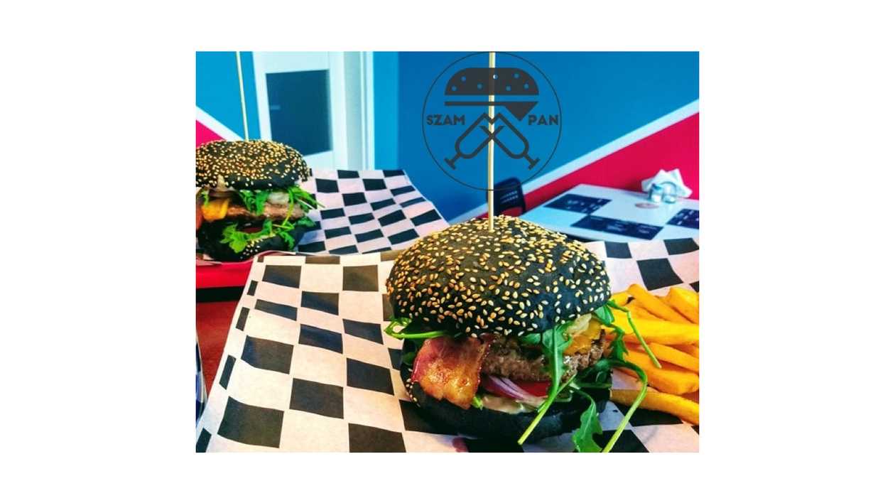 Burger Sham Pan! with Belgian fries