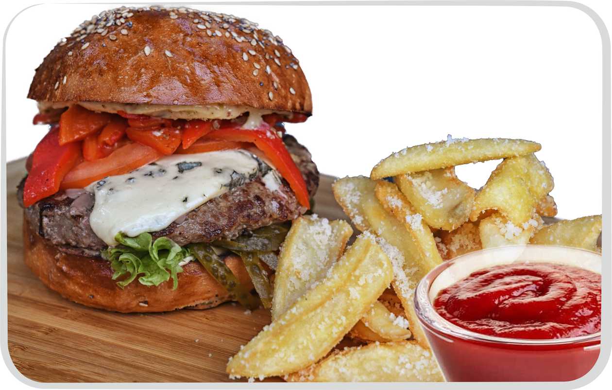 Italian burger menu