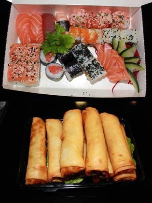 Sushi Combinado 26 Peças e Crepe com Vegetais  8 Peças