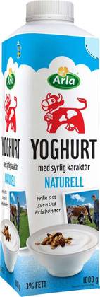 Arla Yoghurt Naturell 1l