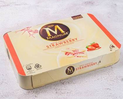 Strawberry and White Magnum (4 Pieces of 440ml)
