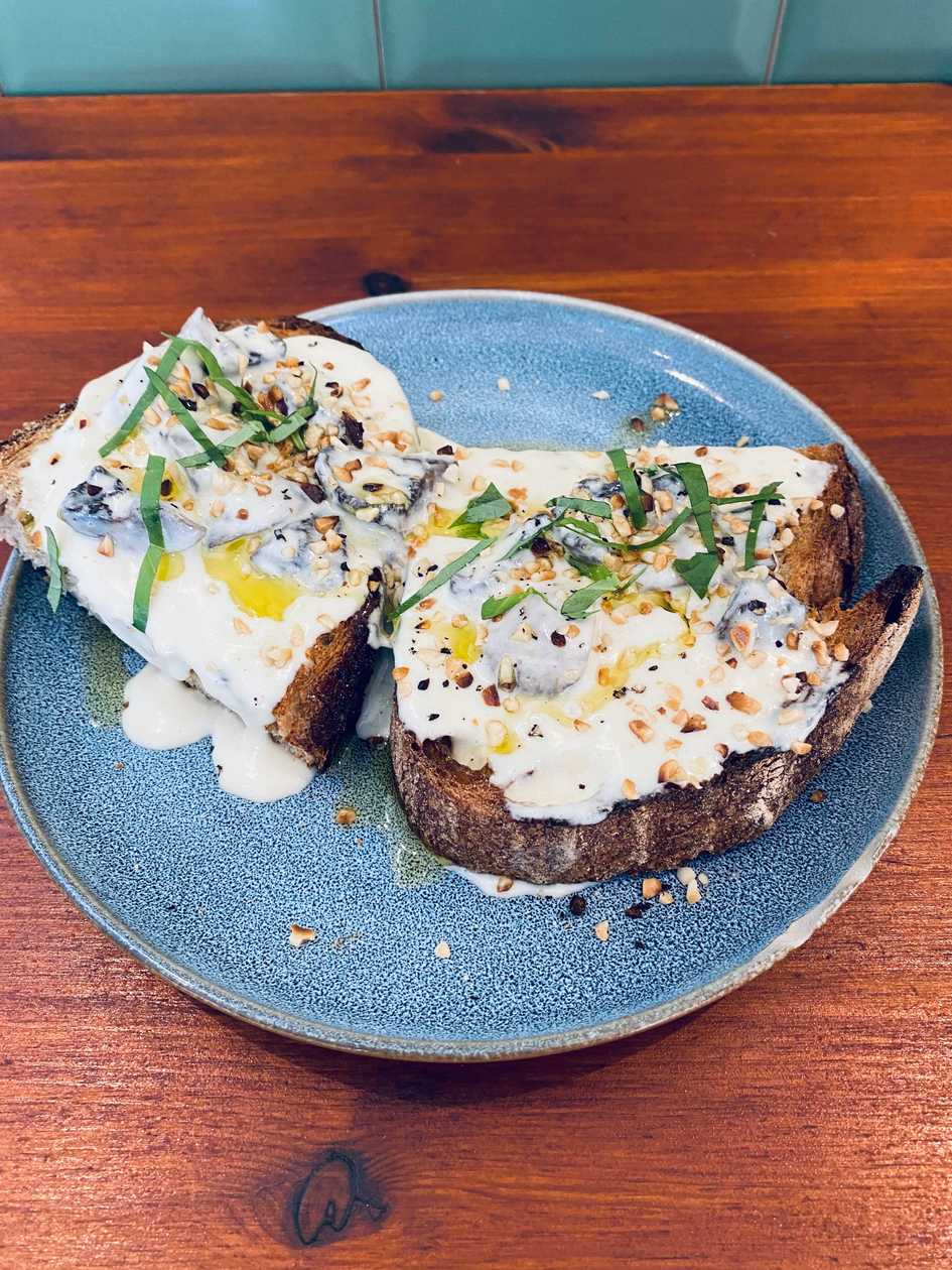Mushroom Cream Tartine