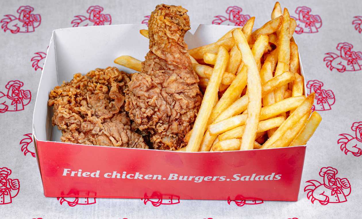 Spicy Drumsticks & Thigh + Fries