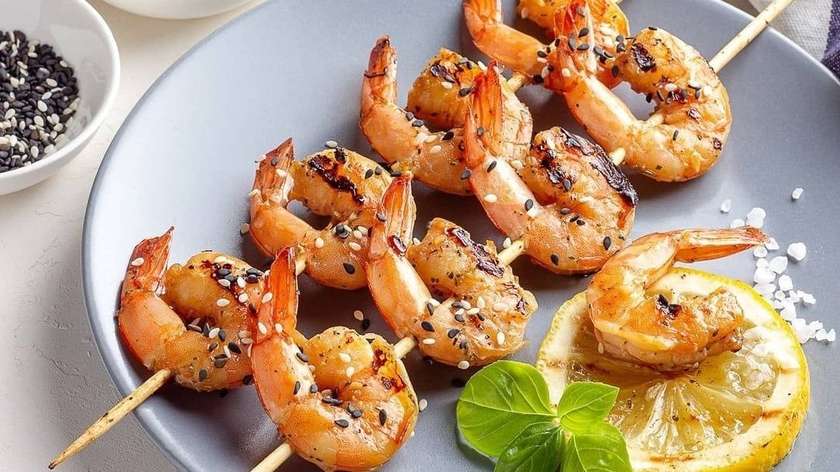 King Prawns on Skewers * 5 Pieces
