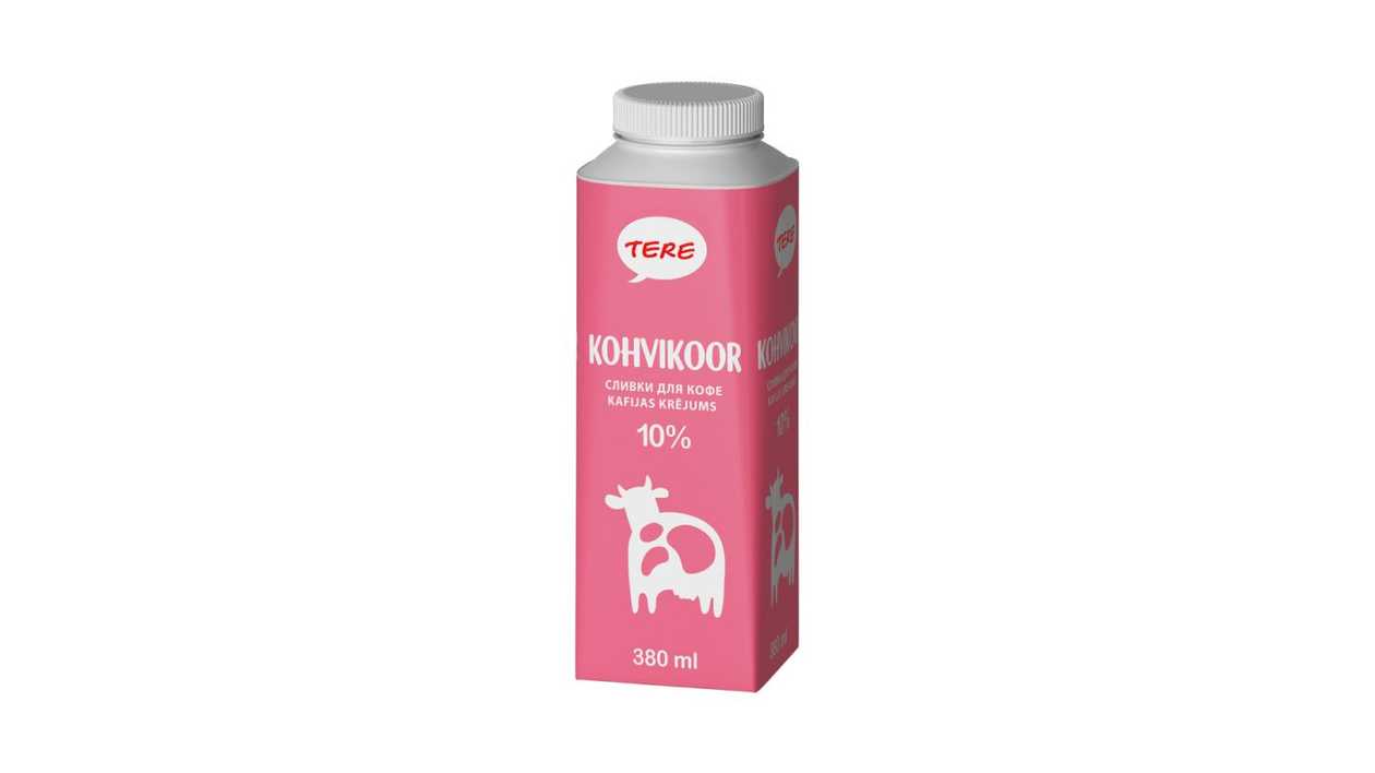 Kohvikoor 10% Tere 0,380 l