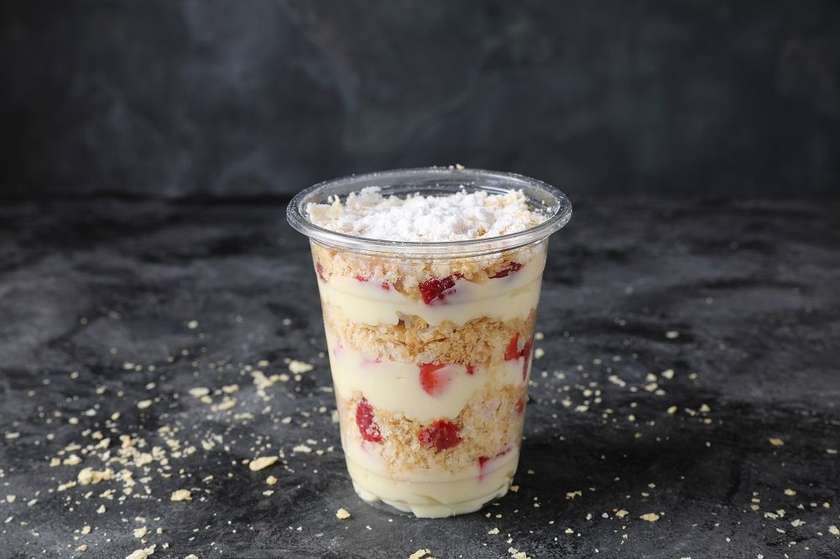 Napoleon In Container With Strawberry