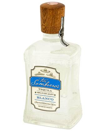 Tequila Tres Sombreros 100% Agava