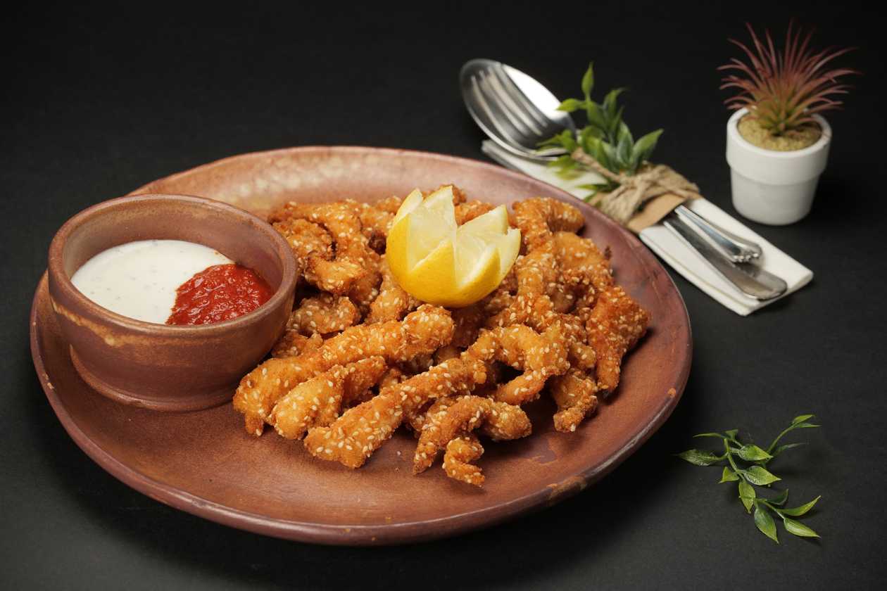 Chicken sticks + sauce
