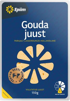 E-milk, Sliced ​​gouda Cheese, 150 g