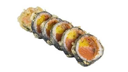 Futo salmon kimchi Philadelphia in tempura 6 pcs.