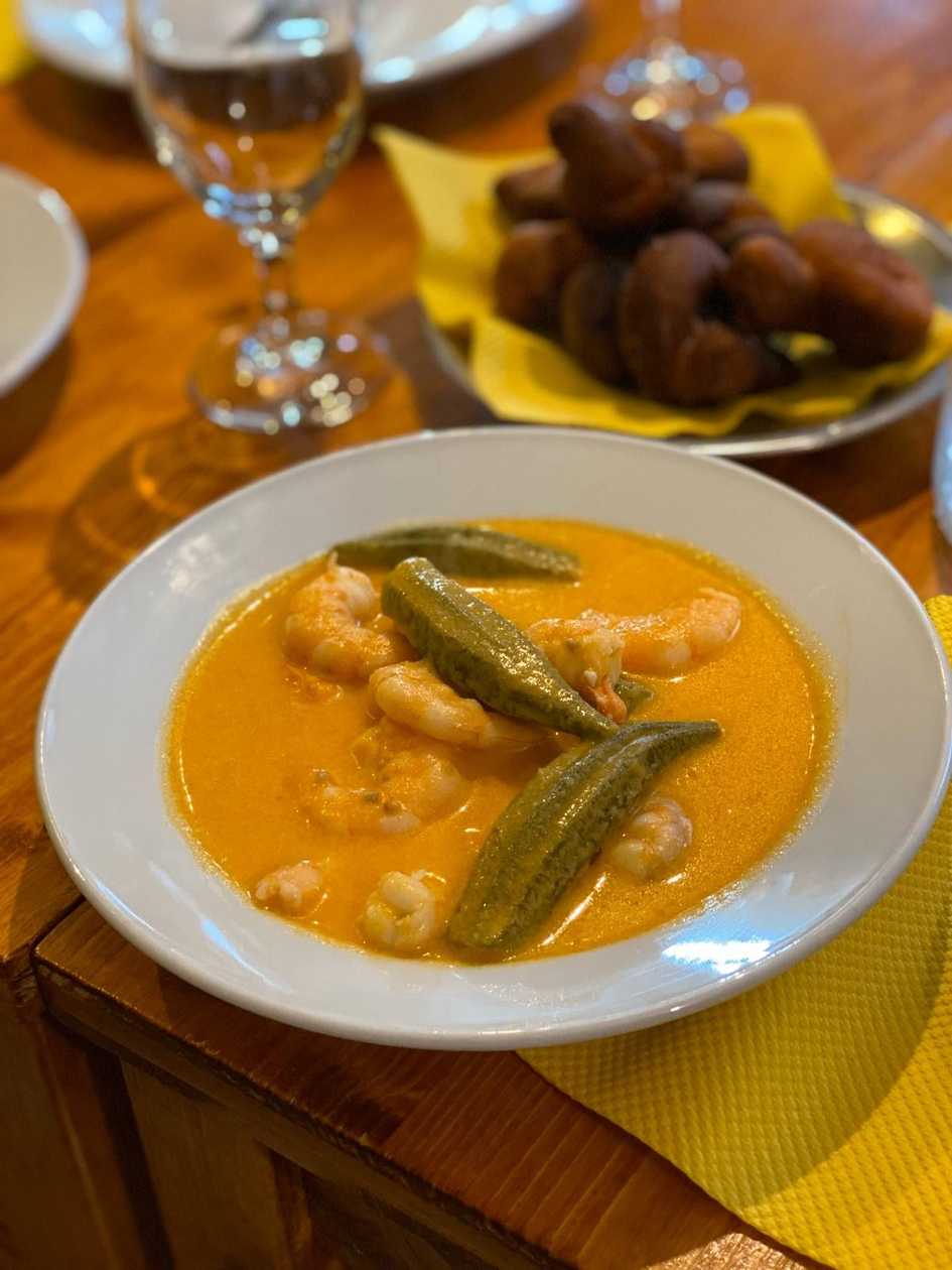 Shrimp with Okra