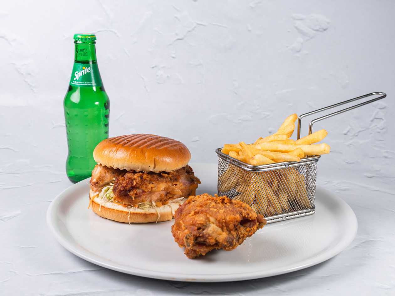 Fillet Burger, 1 Chicken Piece, Fries, Drink