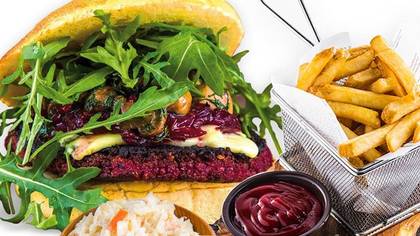 VEGE BLUE CHEESE SET + HOME FRIES + COLESLAW SALAD