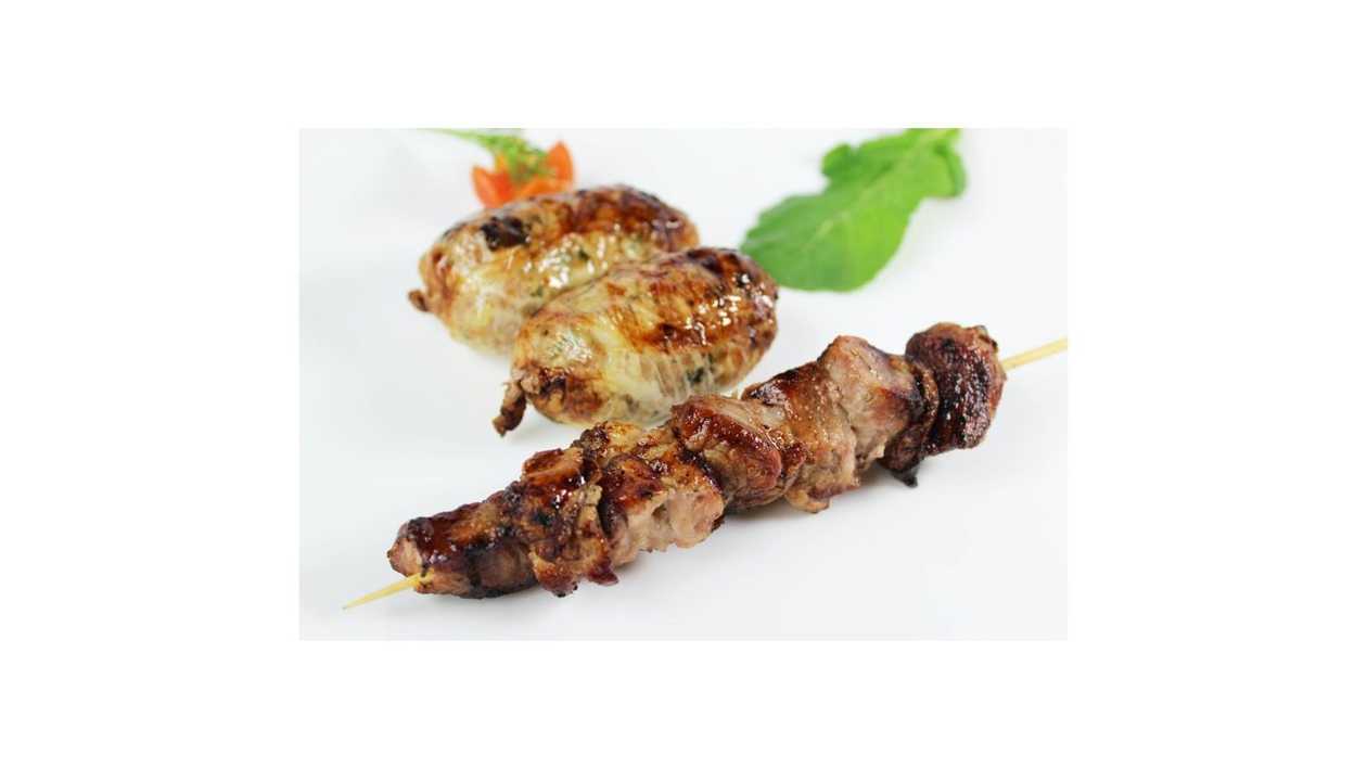 Kebab and sheftalies (Mixed Souvlaki)