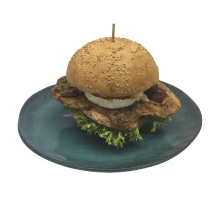 Kuřecí burger hermelín