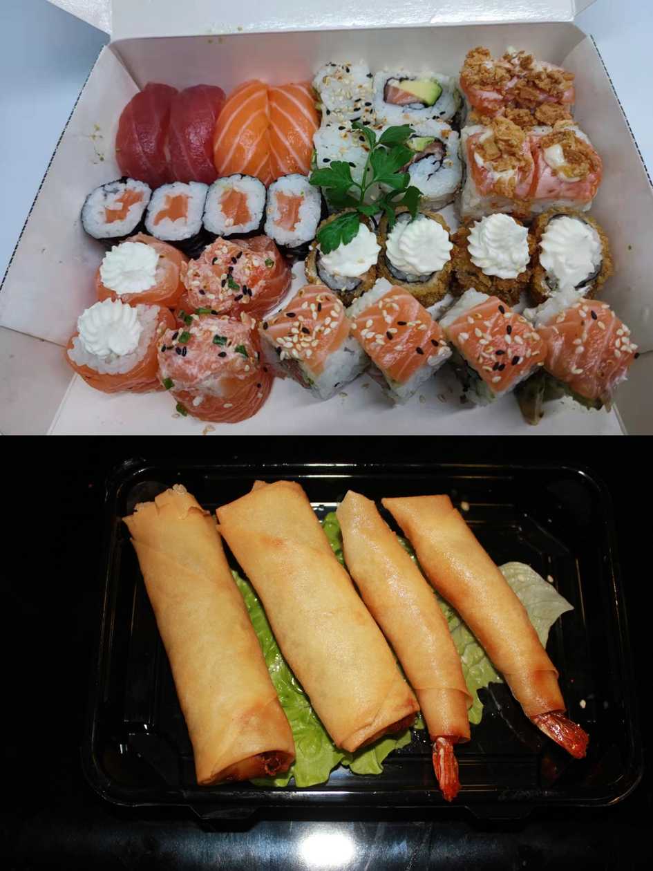 Sushi Combination 28 pieces + Mixed Crepes 9 pieces