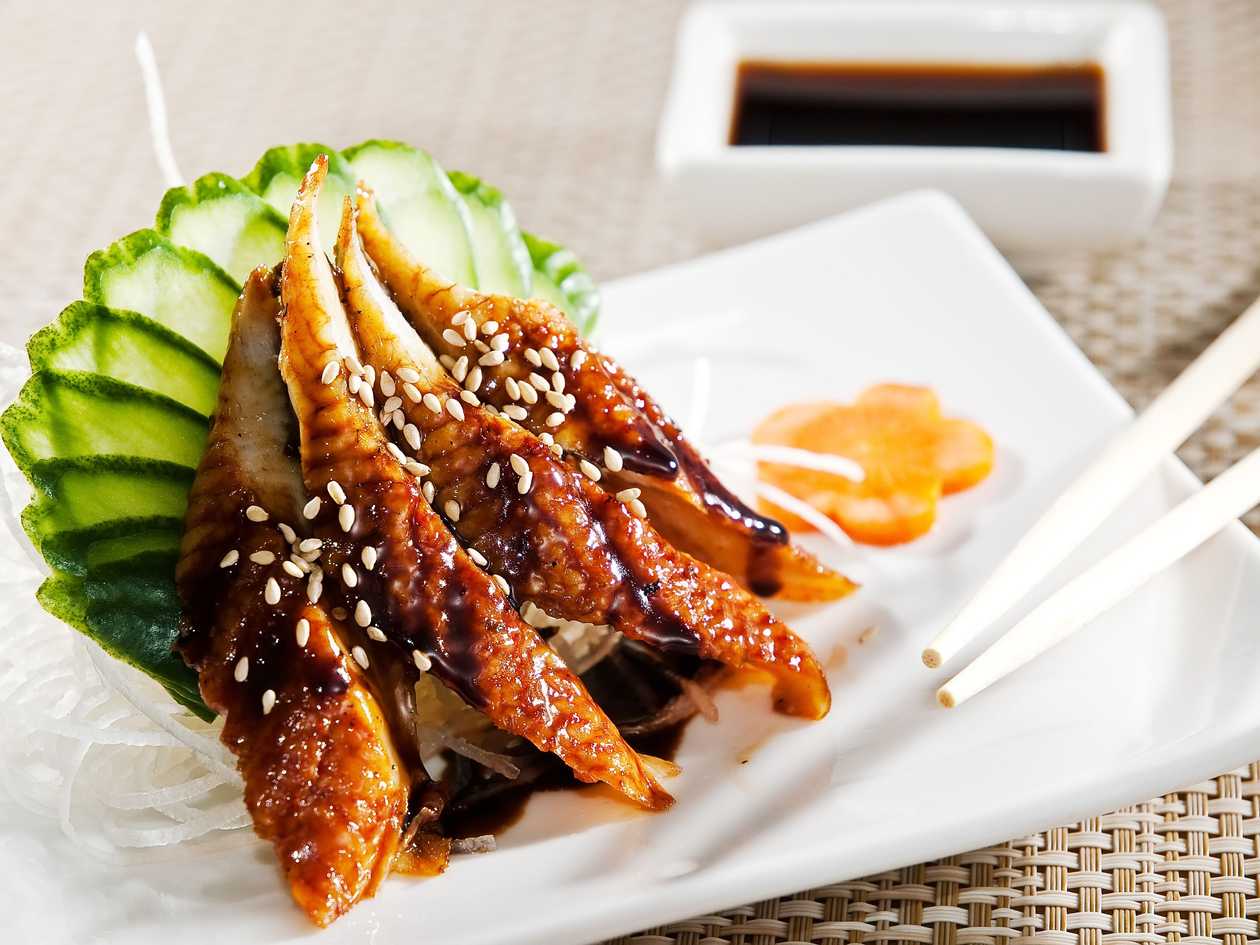 Unagi shashimi