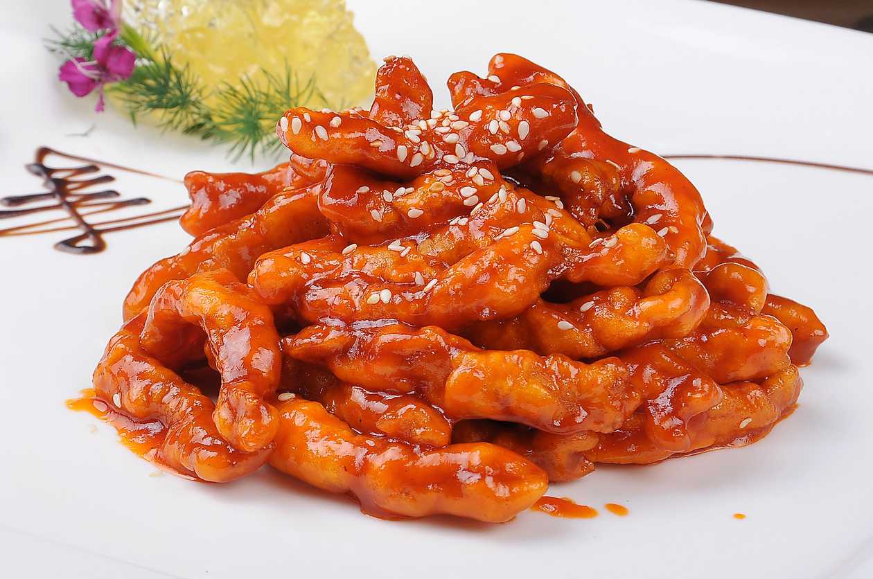 Pork in sweet and sour sauce