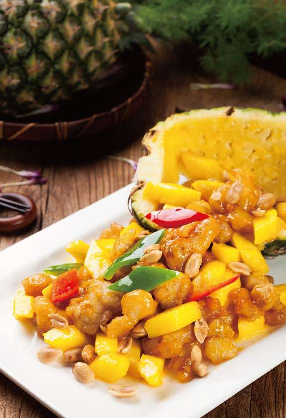 Chicken in pineapple