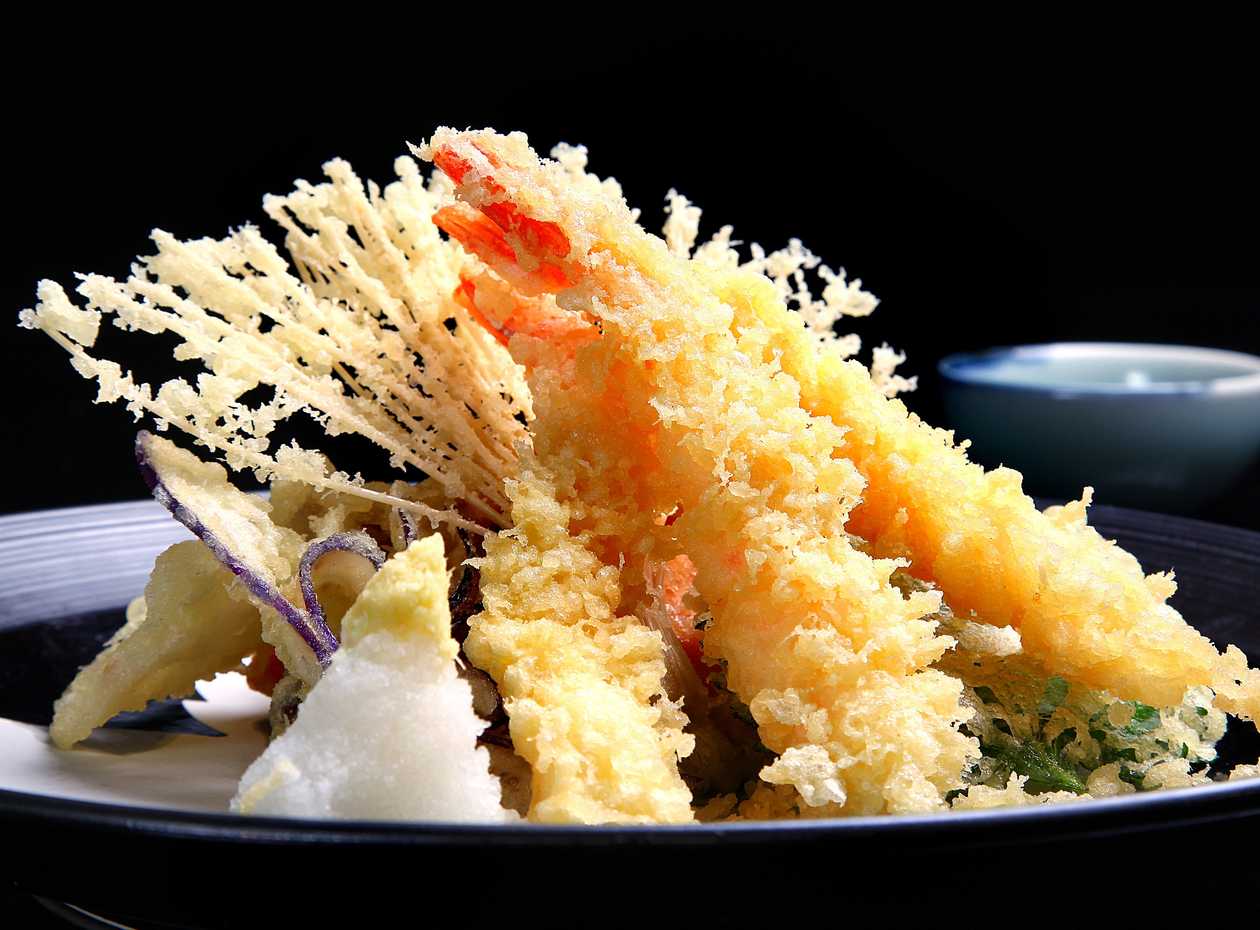 Fried shrimps in batter