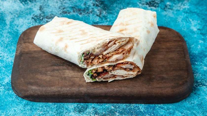 Simple Doner with Chicken in Lavash