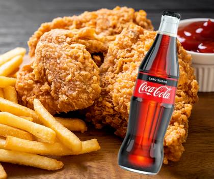 Väike Kickin Combo + kingituseks väike cola zero 2tk
