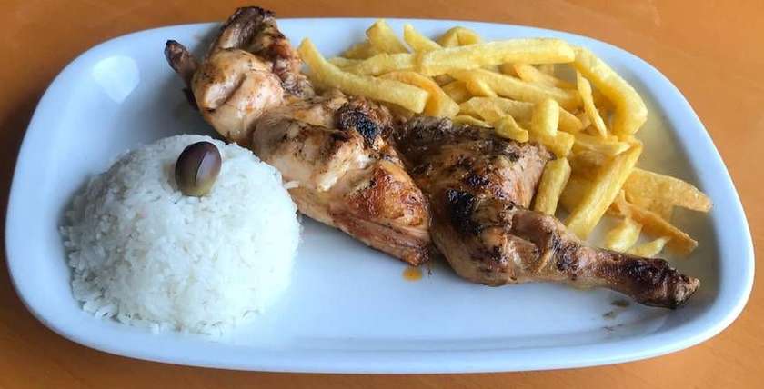 Half Grilled Chicken