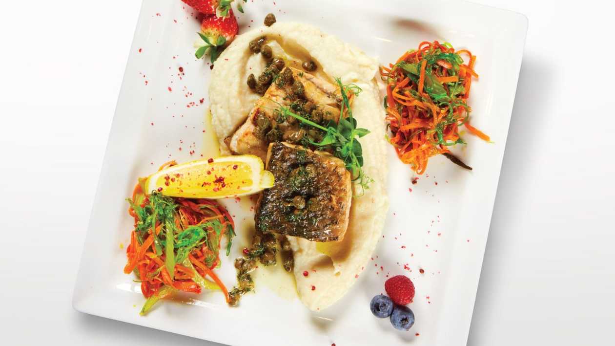 Fried fillet dorado