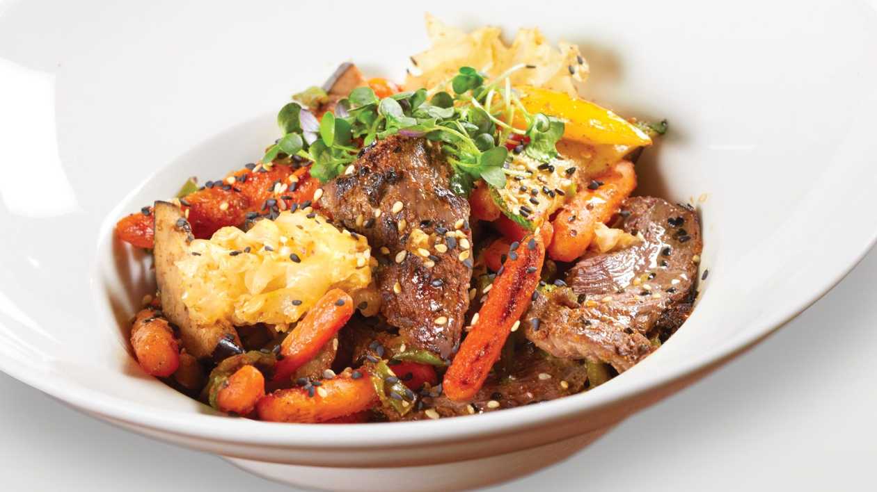 Beef fillet strips eastern style
