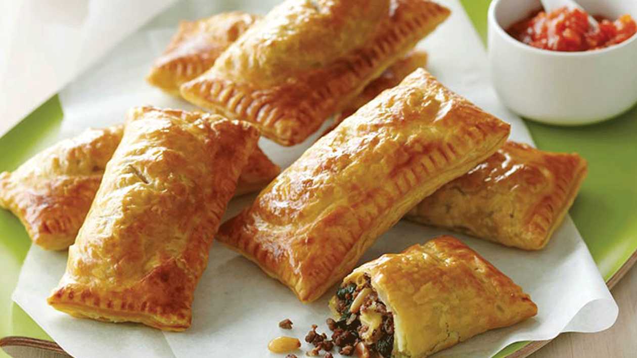 4-Pack Puff Pastry Combo, contains Sausage Rolls and Puff Pastry Pies