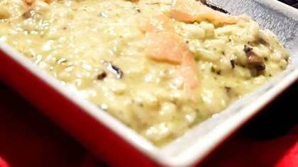Risotto de Salmão Defumado